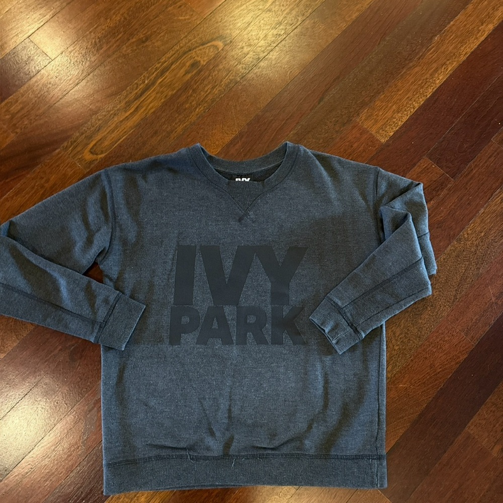 IVY PARK Dark Gray Crewneck Sweatshirt with Logo
